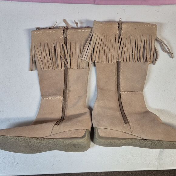Diana Ferrari Bonnie Size 10 Knee High Taupe Suede Boots - Picture 9 of 11